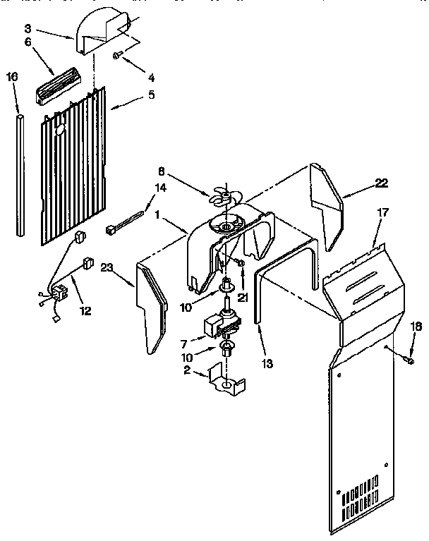 Kenmore 1069452310 air flow diagram