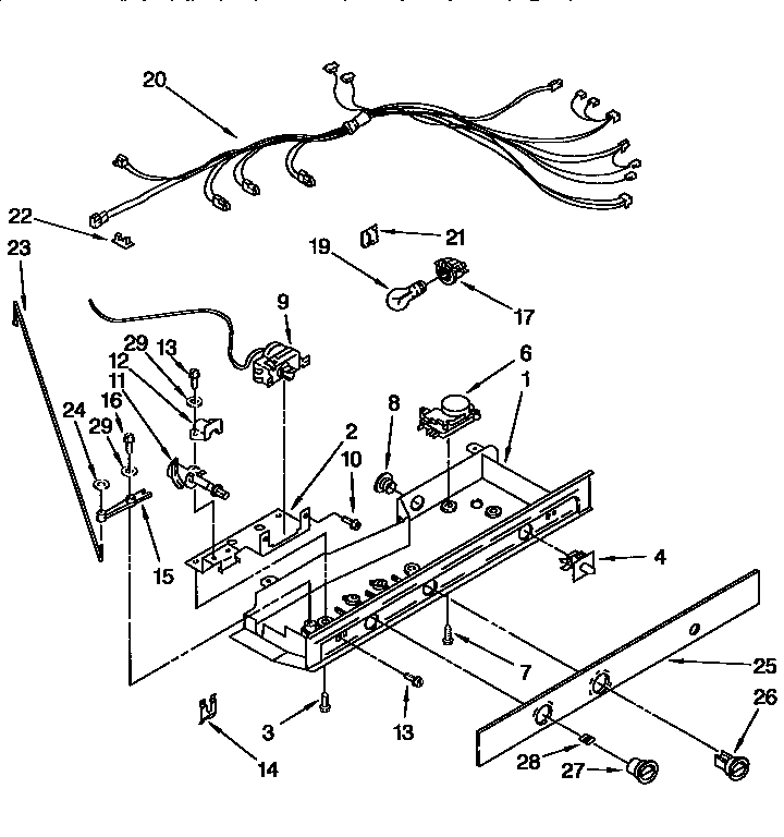 Kenmore 1069550510 control diagram