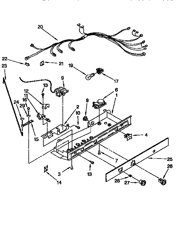 Kenmore 1069450321 control diagram