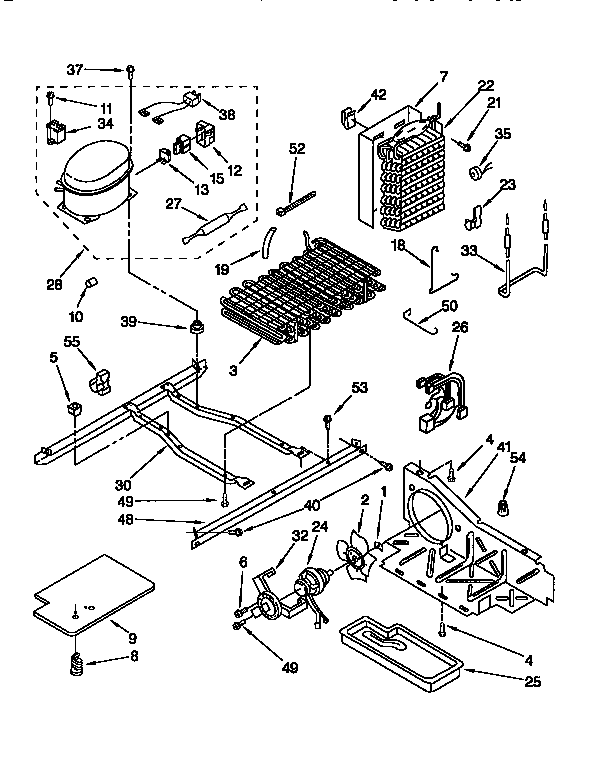 Kenmore 1069450321 unit diagram