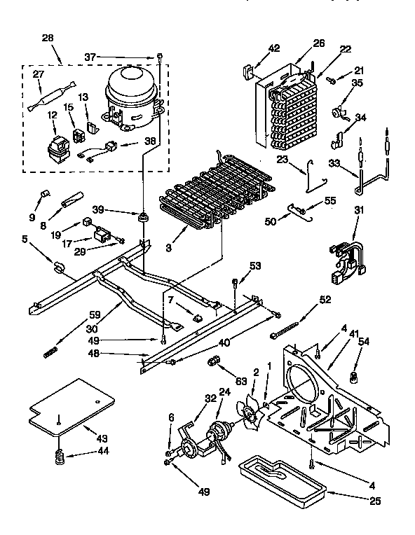 Whirlpool ED27DQXDW00 unit diagram