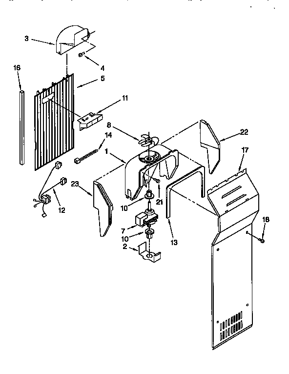 Whirlpool ED27DQXDW00 air flow diagram
