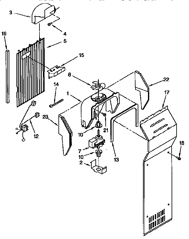 Kenmore 1069555482 air flow diagram