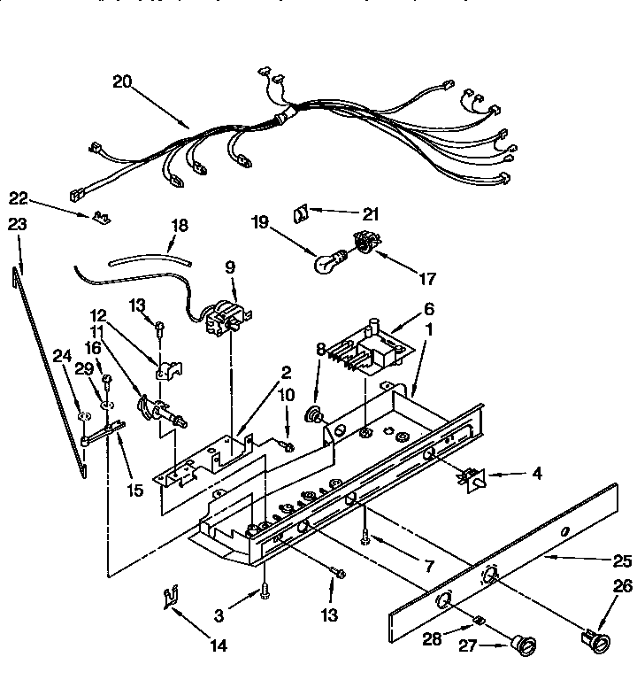 Kenmore 1069555482 control diagram