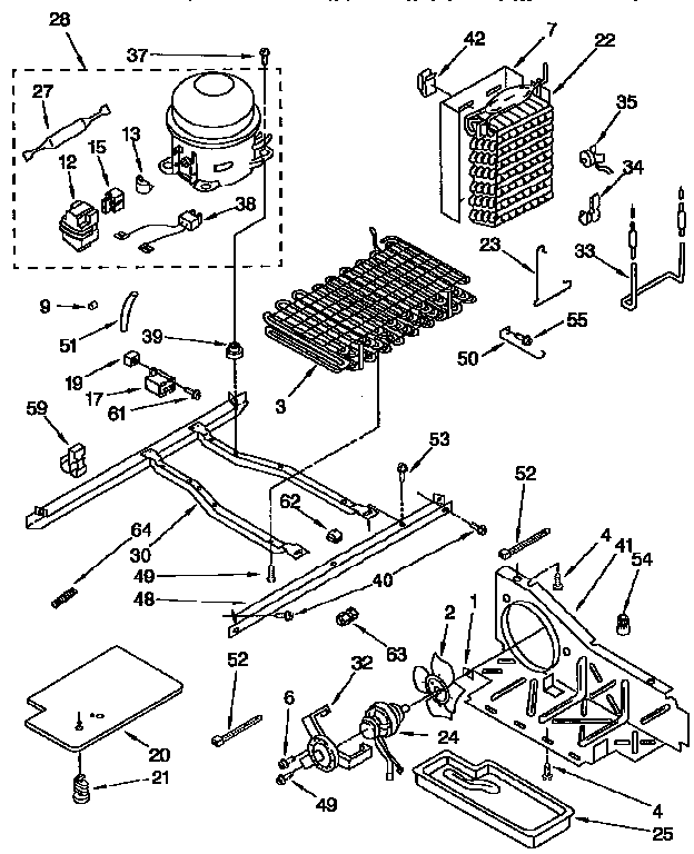 Kenmore 1069555482 unit diagram