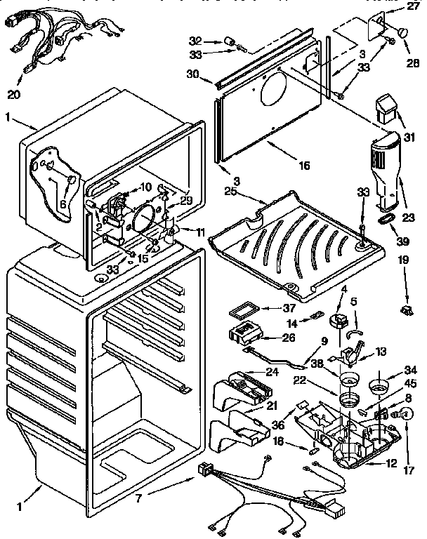 Whirlpool ET20TKXDN01 liner diagram