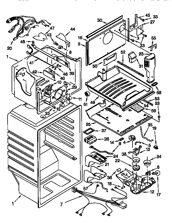 Whirlpool ET21DMXDN01 liner diagram