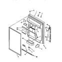 Whirlpool ET21DMXDB01 refrigerator door diagram