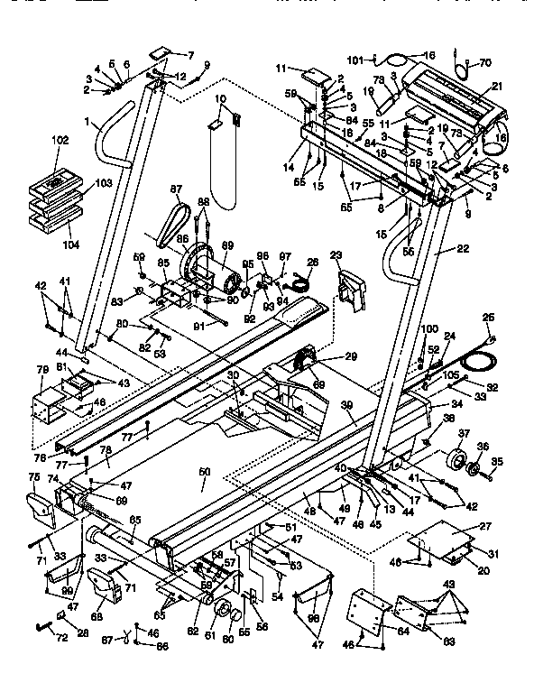 Proform TLTL23040 unit parts diagram