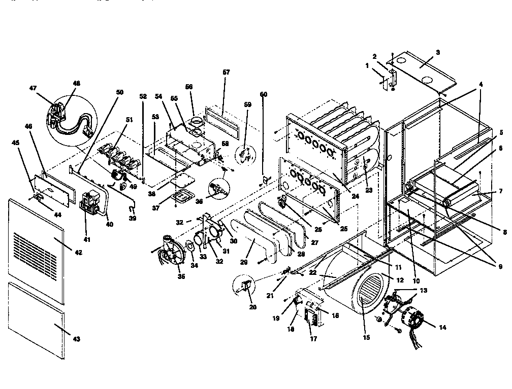 ICP NUG9100FHB1 replacement parts diagram