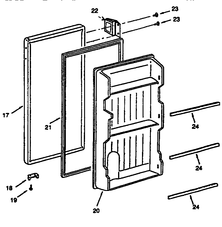 Kenmore 5649936080 door diagram