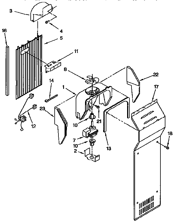 Kenmore 1069557981 air flow diagram