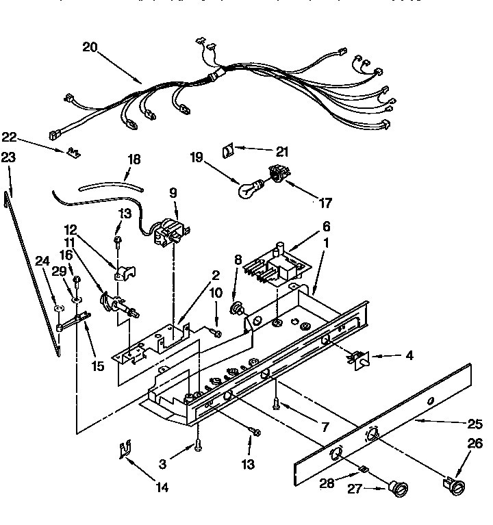 Kenmore 1069557981 control diagram