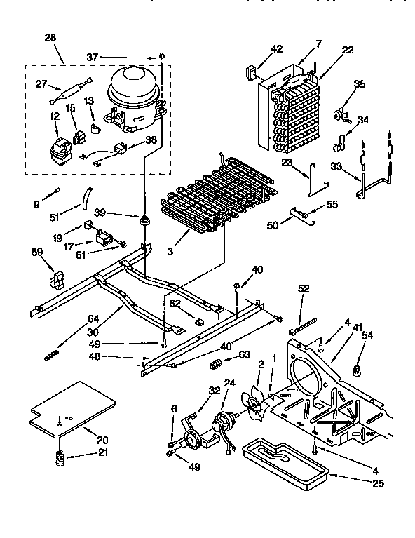 Kenmore 1069555911 unit diagram