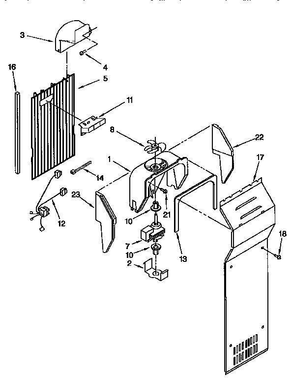 Kenmore 1069555911 air flow diagram