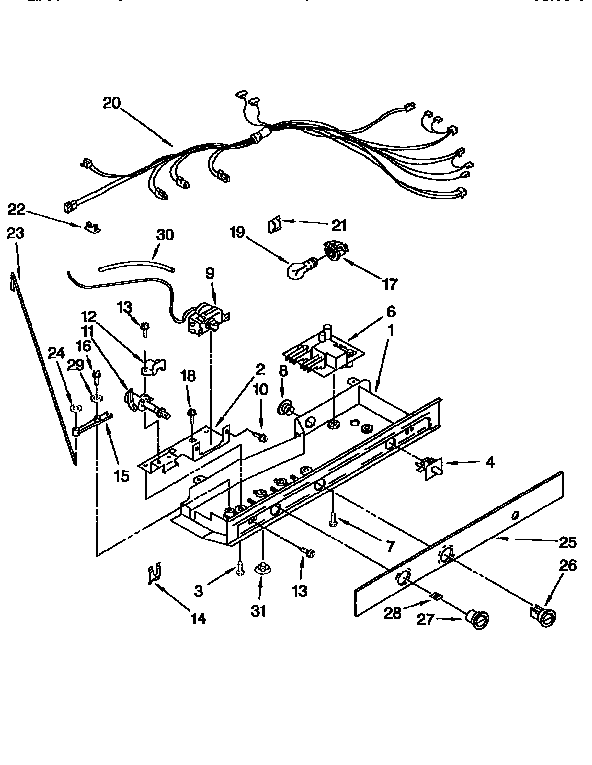 Kenmore 1069555911 control diagram