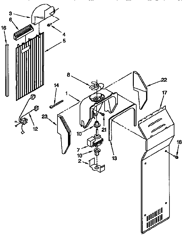 Kenmore 1069459080 air flow diagram