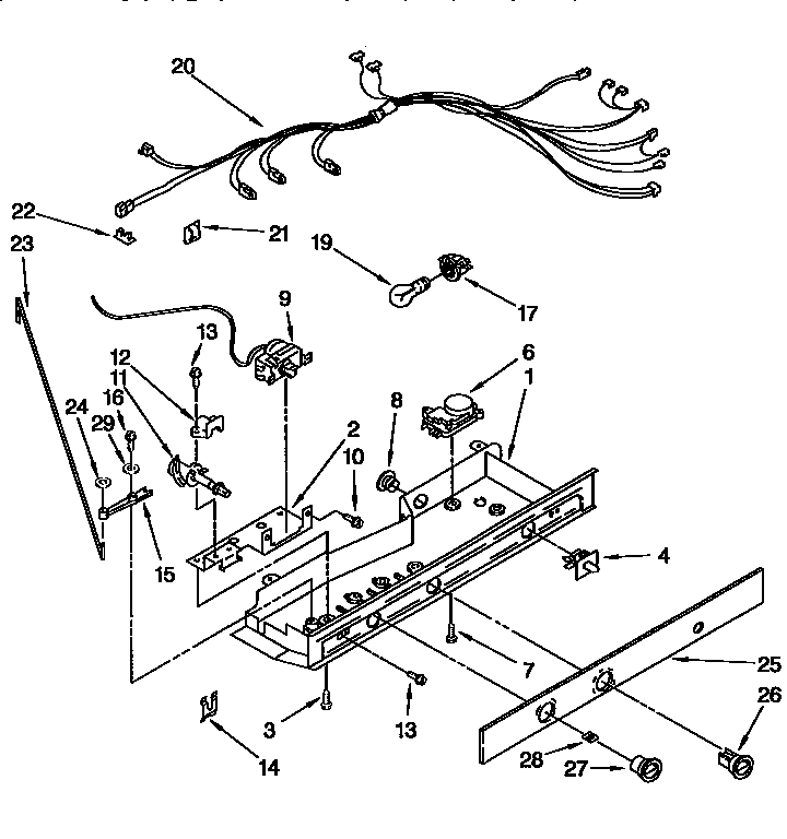 Kenmore 1069459080 control diagram