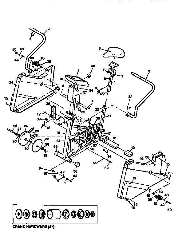 Proform PFEX75041 unit parts diagram