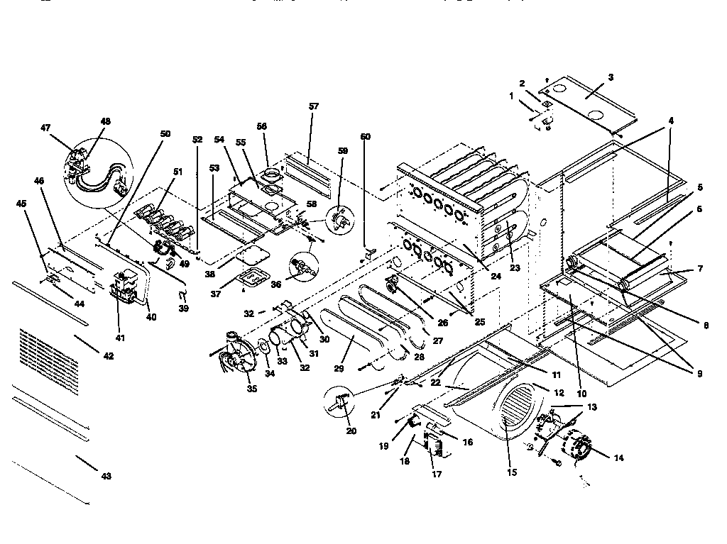 ICP NUG9050FFB1 replacement parts diagram