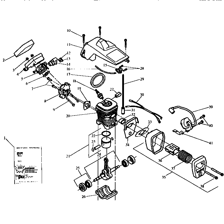 Craftsman 358351060 motor breakdown diagram