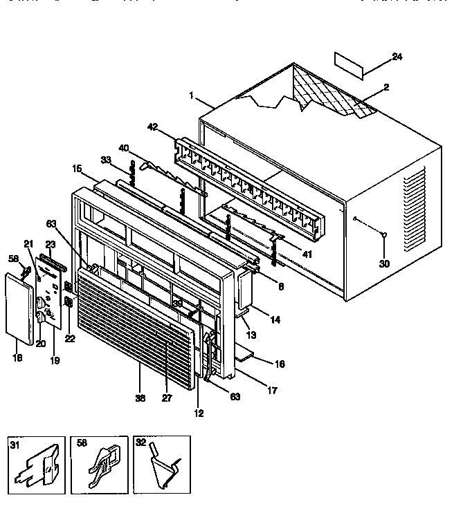 Kenmore 2539751451 wrapper diagram