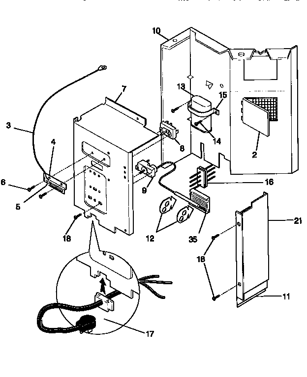 Kenmore 2539751451 control panel diagram