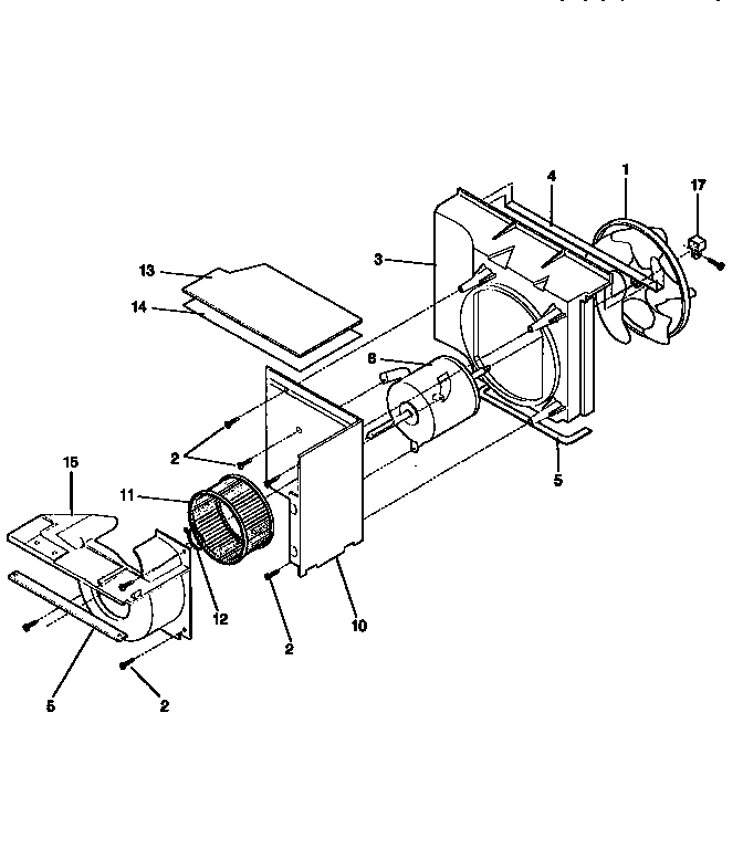 Kenmore 2539751451 air handling diagram