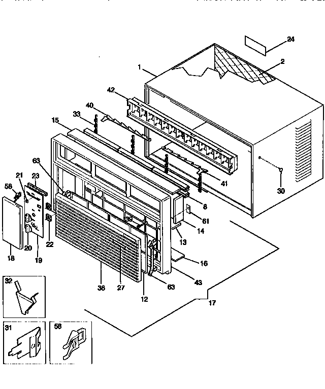 Kenmore 2539750990 wrapper diagram