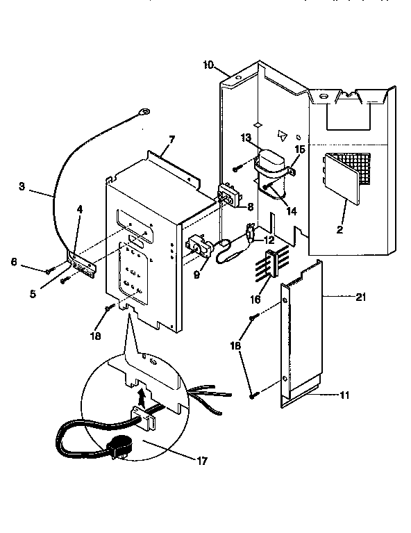Kenmore 2539750990 control panel diagram