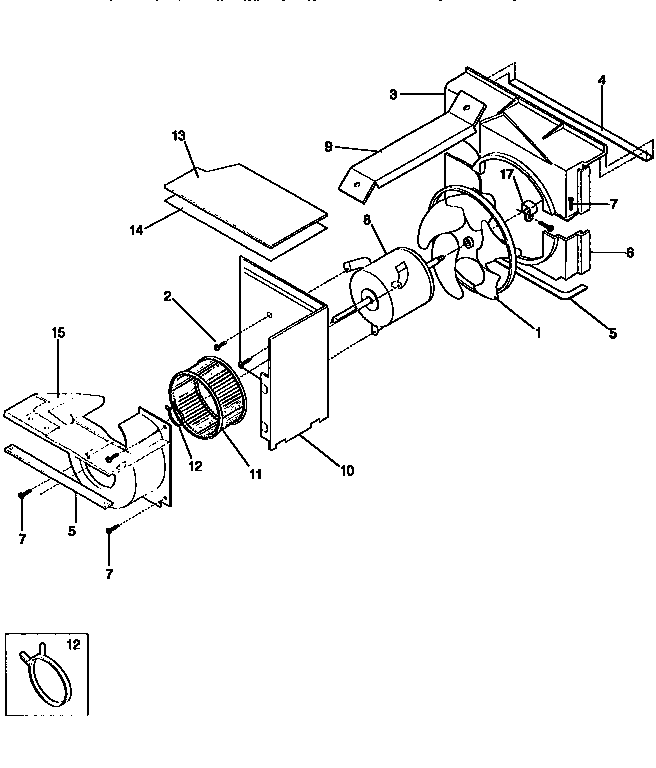 Kenmore 2539750990 air handling diagram