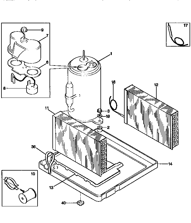 Kenmore 2539750990 compressor diagram