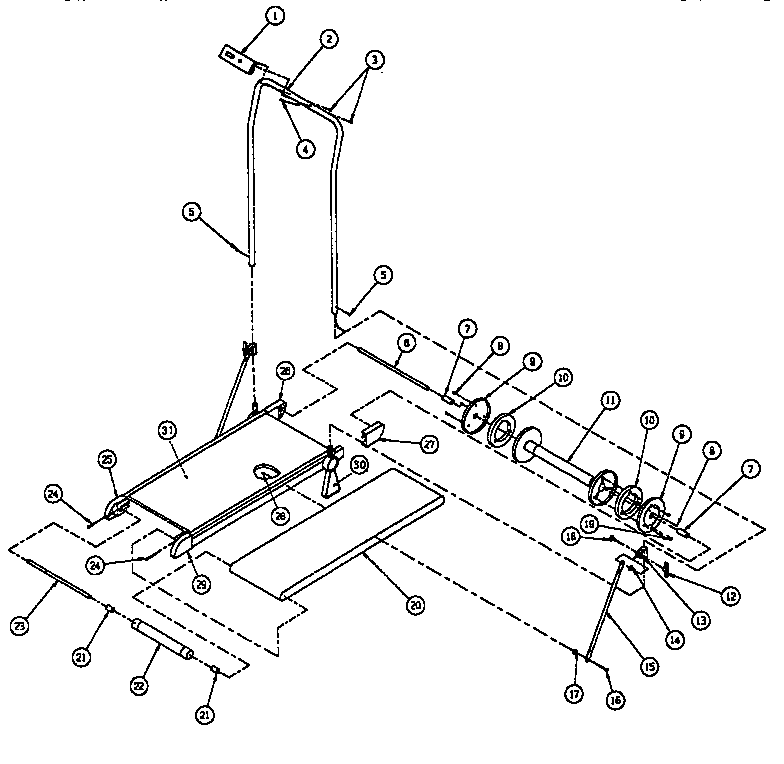 Proform JFTL00040 unit parts diagram