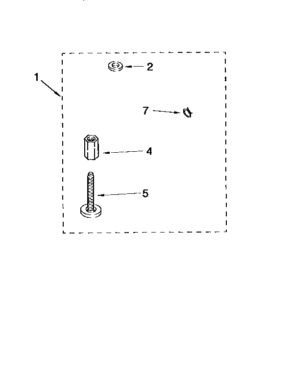 Kenmore 11091522200 miscellaneous parts bag diagram