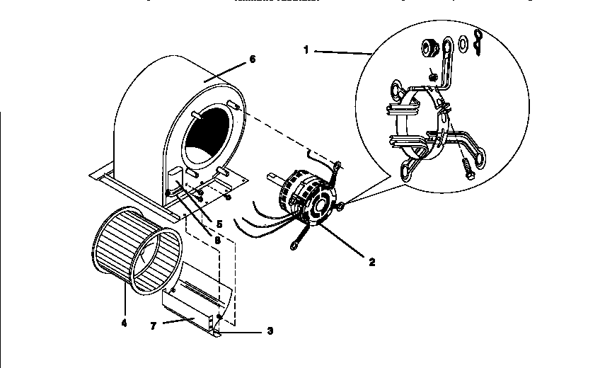 ICP NPHB036N1LA blower, all models diagram