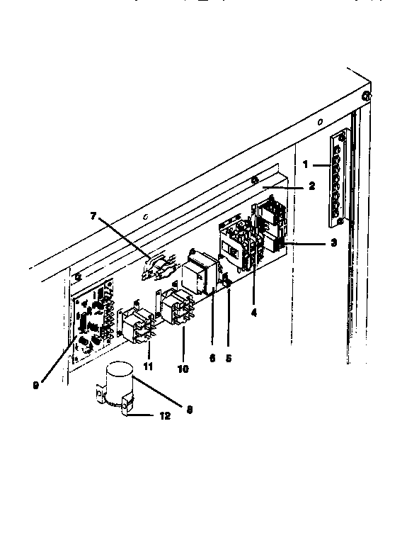ICP NPHB036N1LA control plate, all models diagram