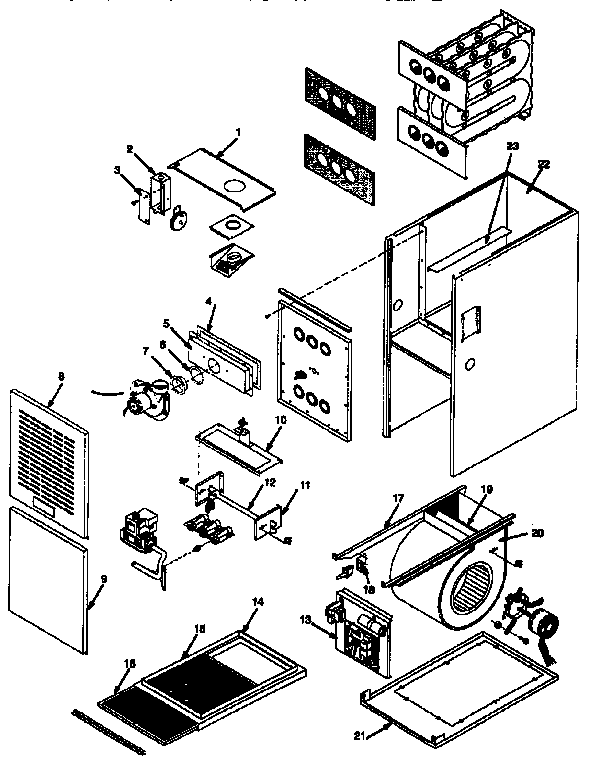 ICP NUG3125AKA1 non-functional replacement diagram