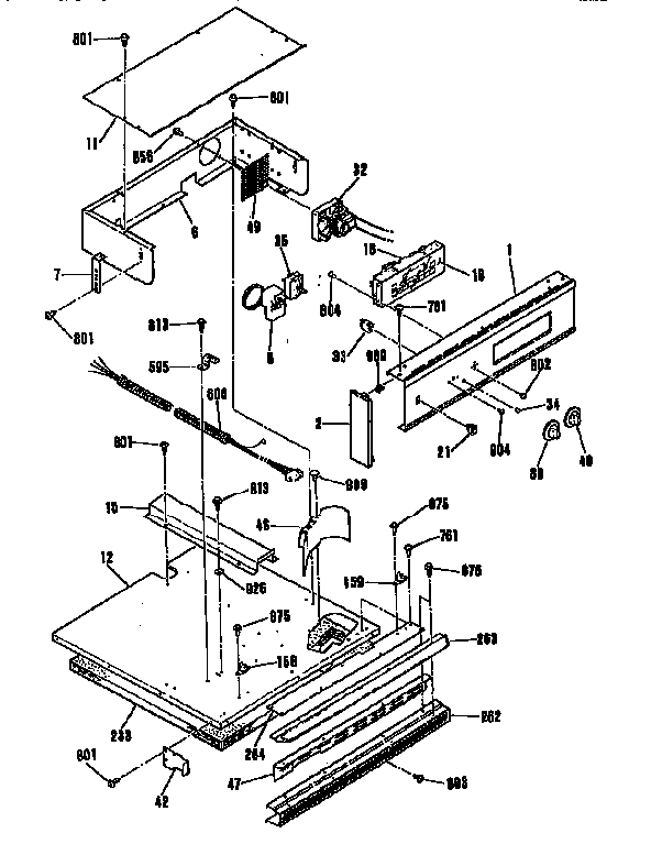 GE JRP24GP4BG controls and top diagram