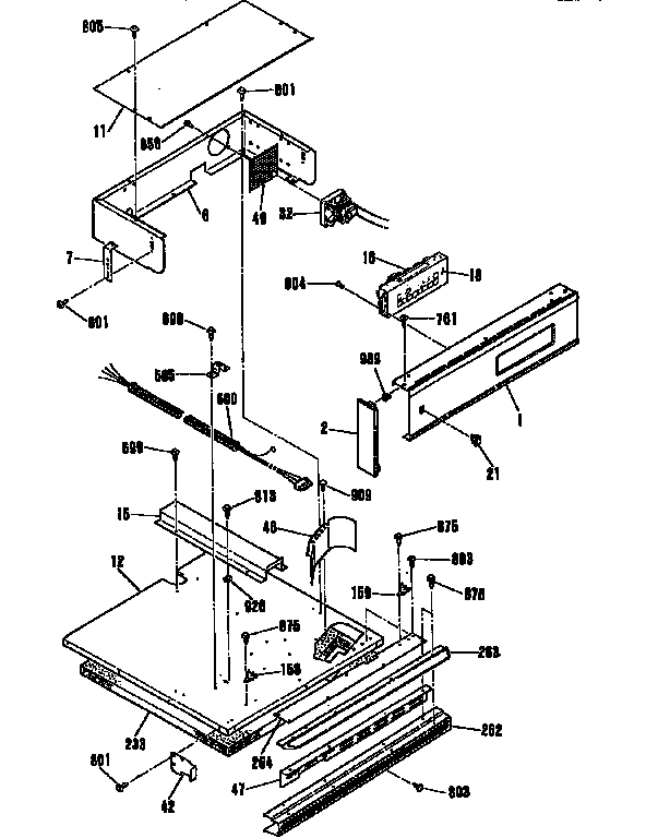 GE JRP14GT1BB controls and top diagram