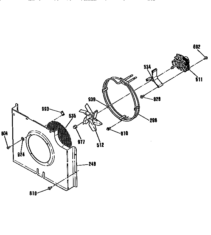GE JKP55WT1WW blower diagram