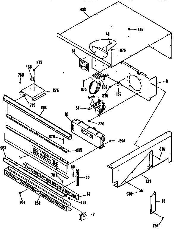 GE JKP54GT1BB control panel diagram