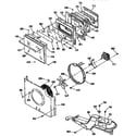 GE JKP54GP3BG door/blower and lock diagram