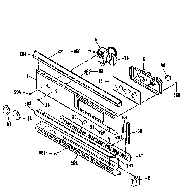 GE JKS05P2AD control panel diagram