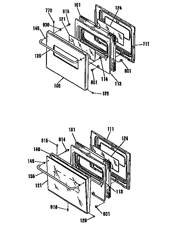 GE JKS05GP2BG door diagram