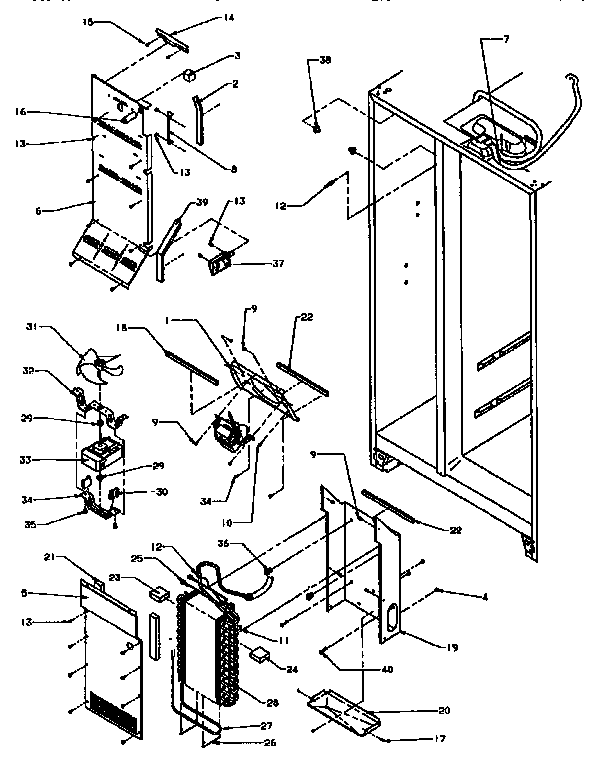 Kenmore 59695508800 evaporator diagram