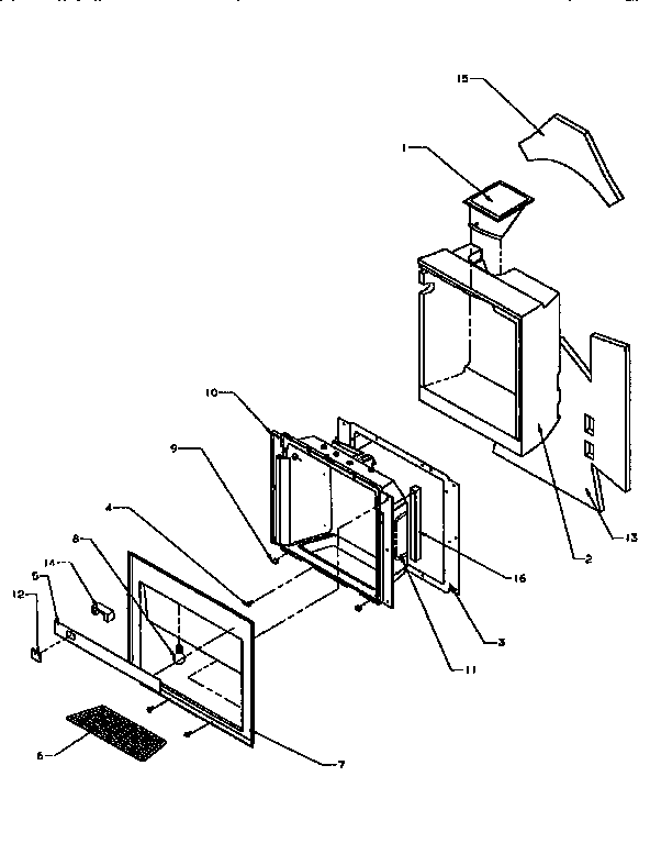 Kenmore 59695508800 ice & water cavity diagram