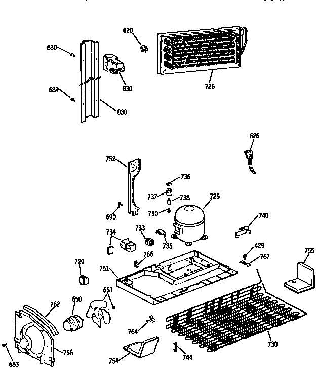 Kenmore 3639751680 unit diagram
