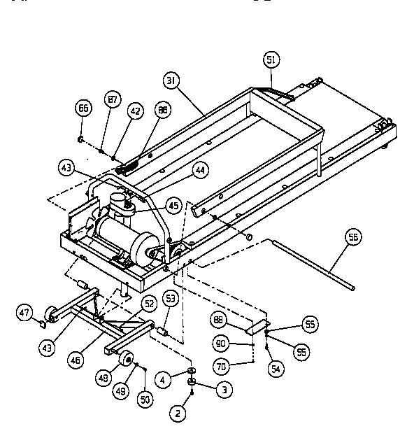 Universal/Multiflex (Frigidaire) 5642 upright weldment diagram