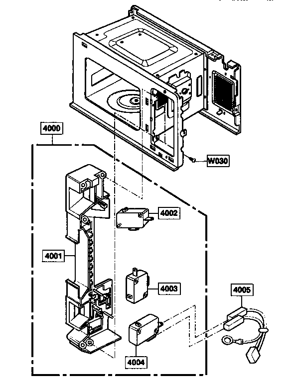 Kenmore 72189650590 latch board diagram