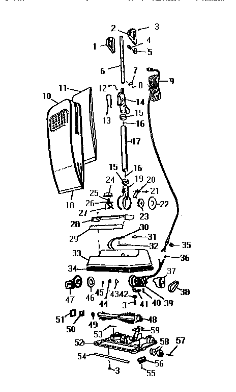 Kenmore 900XL8300 unit parts diagram